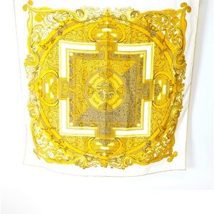 EUC$585 HERMES Gold SCARF